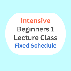 Intensive Beginners 1 Japanese Lecture Class
